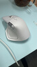 罗技（Logitech）大师系列 MX Master 4 高性能无线蓝牙鼠标  办公鼠标 静音鼠标  升级款 浅灰 带无线接收器 实拍图