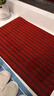 京东京造 条纹拉绒入户垫 家用可裁剪除尘防滑吸水地垫进户门 红色60*90cm 实拍图