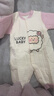舒贝怡婴儿衣服新生儿连体衣纯棉周岁宝宝爬爬服春秋满月保暖哈衣粉66 实拍图