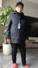 SHANSHAN杉杉鹅绒羽绒服男中长款男士可拆卸连帽三合一防寒保暖秋冬外套 藏青色 L /175【建议115-130斤】 实拍图