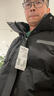 雪中飞秋冬新款时尚休闲舒适廓形男士“H”版型印花立领连帽羽绒服男 黑色|8056 L /175/96A 实拍图