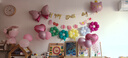 多美忆生日场景布置女孩生日气球儿童道具氛围装饰快乐桌飘装扮粉色套餐 实拍图