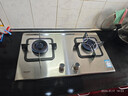 林内（Rinnai）燃气灶家用5kW大火力双眼猛火灶具嵌入式一级能效天然气 可调节灶2E08M 实拍图
