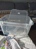 禧天龙塑料衣物收纳箱玩具整理箱30L 透明 1个装 不带轮 实拍图