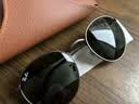 雷朋（RayBan）男女款眼镜圆形复古绿色镜片户外太阳镜0RB3447 实拍图