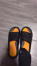 回力运动拖鞋男浴室内户外穿减震防滑厚底凉拖鞋HL3967黑黄色46-47码 实拍图