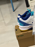 尤尼克斯羽毛球鞋yy入门级训练减震动力垫男女SHB101CR白/蓝 43码 实拍图