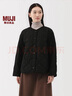 MUJI 女式 蓬松棉服绗缝夹克 女装外套女款棉衣棉袄25年冬季 BD10NA5A 黑色 L (165/88A) 实拍图