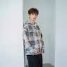 轩森图（XUANSENTU）羊羔毛绒外套男士秋冬季加绒加厚毛呢棉服潮牌美式小香风连帽棉衣 MH13蓝色 L (175) （120斤至145斤可穿） 实拍图