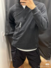 优衣库男装柔滑弹力摇粒绒半拉链套头衫/长袖25秋冬新款481184 08 深灰色 S 实拍图