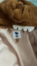 迷你巴拉（minibala）【三防】巴拉羽绒连体衣婴儿衣服宝宝萌趣爬服加厚新款 咖色调00355-可可恐龙 【内置护肚背心双重保暖】 100 cm 【充绒量95.3g】 实拍图