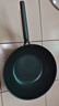 三禾无涂层不粘炒锅炒菜锅无油烟钛合金钛锅具30cm天穹黑配钢铲LC30S1 实拍图