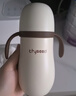 世喜婴儿保温杯小月龄316L不锈钢吸管水杯保温奶瓶棕杯套+鸭嘴6-12月 实拍图
