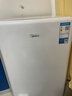 美的（Midea）116升单门小冰箱白色复古双温冷藏冷冻客厅办公室租房宿舍美妆家用办公小型迷你冰箱BCD-116M 实拍图