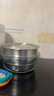 onlycook家用蒸蛋碗食品级304不锈钢蒸碗平底蒸蛋专用盅炖盅蒸盅-16cm 实拍图