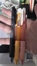 派通（Pentel ）BLN105按动黑色中性笔高颜值0.5mm签字笔商务学生速干水笔水性笔文具 橙杆黑芯12支装 实拍图