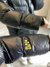 高梵黑金鹅绒服先锋4.0五格男女同款短款冬季时尚羽绒服外套 黑色 XL 实拍图