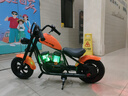 暴风骑士儿童电动摩托车小哈雷童车玩具3-12岁两轮单驱小电摩C12探索版橙 实拍图