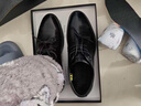 海澜之家HLA皮鞋男士商务秋冬正装德比鞋HAAPXM4EBH221 黑色增高加绒41 实拍图