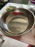 【不锈钢】和面盆厨房烘焙家用火锅盆洗菜打蛋汤锅盆醒面盆料理盆 32cm【秒杀专享】不锈钢 和面盆 实拍图