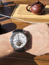 上海牌手表男自动机械表 星期日历夜光国表时尚多功能飞轮男表礼物924 经典版-【白盘】 数字刻度 双历飞轮 实拍图