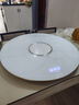 富得莱 饭菜保温板 加热菜板 暖菜板2025新款 圆形家用智能多功能带火锅电磁炉 自动恒温餐桌旋转盘神器 触控白80cm电动旋转电磁炉火锅 实拍图