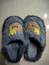 冬季儿童棉拖鞋男女童保暖防滑加绒亲子包跟中小童宝宝毛毛棉拖鞋 升级版灰色熊拖鞋 12 32/33码（内长19CM适合脚长18 实拍图