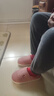 京东京造【厚底防滑】棉拖鞋男士冬季室内居家毛拖保暖全包粉红色40-41 实拍图