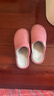 回力日系柔软情侣棉拖秋冬家居室内保暖棉鞋女款HL0006粉色36-37码 实拍图