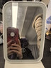 HOUYA化妆镜LED三色灯便携台式美妆镜桌面学生家用情人节送女朋友礼物 实拍图