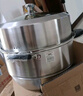 美厨（MAXCOOK）蒸锅 304不锈钢30CM三层蒸锅 加厚复底汤锅 燃气电磁炉通用 实拍图