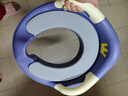 儿童马桶坐便器宝宝坐便圈男女孩马桶圈婴儿厕所辅助婴幼儿坐便器 【蓝色】柔软舒适PU款 实拍图