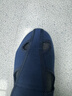 牧琅 防静电无尘四孔鞋加厚软底防尘透气电子厂车间防护鞋实验室男女款工作鞋 藏青PU底四孔鞋 43    实拍图