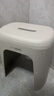 禧天龙大承重坚固防滑塑料凳子 换鞋方凳浴室凳 耐磨椅子 中凳 灰色 实拍图