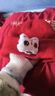 米囹红色帽子婴儿秋冬新生儿满月帽子0-6-12个月男宝女宝百天周岁帽子 【头围38-48】白狮子套装加厚（毛圈款）0-1岁 晒单实拍图