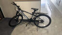 EG7山地自行车成人学生变速越野单车双减震赛车26寸青少年男女 辐条【升级减震 超强承重】黑白 26寸27速【适合：160-180CM】 实拍图