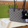 Tory Burch 汤丽柏琦【情人节礼物】 T MONOGRAM 小号拉链托特包TB 152299 海军蓝 405 OS 实拍图