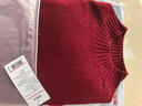 京东京造毛衣女时尚针织衫衣服25冬外套女纯羊毛衫 圆领 安哥拉红 M 实拍图