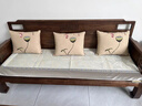 百熙尼真皮沙发垫2026新款四季通用防滑坐垫套罩盖布巾轻奢高级感 叶徳琳烟灰色(升级不起球） 70*70cm 实拍图