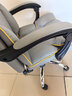 锦汐电脑椅办公椅子电竞椅家用人体工学椅老板椅主播靠背椅皮革转椅 灰色+4级杆+乳胶+脚踏【大满配】 实拍图
