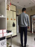 恒源祥100羊毛衫男毛衣男士半高领羊 绒毛衫加厚打底衫毛衣针织衫男 半高领 灰色   170/L 建议120-140斤 实拍图