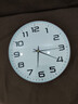 京东京造 木语系列万年历 钟表挂墙时钟客厅电子35cm摩卡棕 实拍图