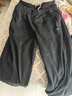 鸿星尔克运动裤男秋冬季新款加绒休闲裤长裤束脚针织卫裤男士裤子九分裤 【加绒】-正黑-1026 4XL （185-190cm/160-170斤） 实拍图