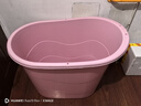 捷贝加厚大人泡澡桶成人沐浴桶塑料浴缸家用小户型洗澡桶全身浴盆可坐 【特惠款】粉色-无盖+礼包 实拍图