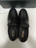 蜻蜓牌【100%全牛皮】男士皮鞋商务休闲真皮防滑软底软面中老年爸爸鞋真皮透气套脚舒适耐磨真皮百搭鞋子 黑色 41 实拍图