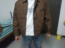 啄木鸟（TUCANO）美拉德复古皮衣男机车风PU皮夹克2025秋冬季新款加绒飞行员外套男 咖啡 XL 【适合140-160斤】 晒单实拍图