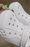 卡骆驰（CROCS）洞洞鞋贝雅男鞋女鞋轻便耐磨一脚蹬拖鞋休闲鞋|10126 白-100 37 /38(230mm) 实拍图