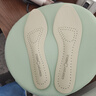 蓓沐格光脚可穿超薄牛皮鞋垫女吸汗不累脚透气防滑半拖凉鞋单鞋汗脚专用 米色圆头鞋垫【35-36码】 实拍图
