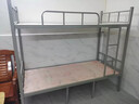 中伟（ZHONGWEI）铁架床上下铺双人床学生宿舍工地高低成人床双层铁床送床板0.9米 实拍图