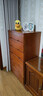 鲁菏鑫森斗柜 实木斗柜现代简约卧室客厅抽屉式收纳柜子储物柜 板栗色高七斗【升级带锁款】 实拍图